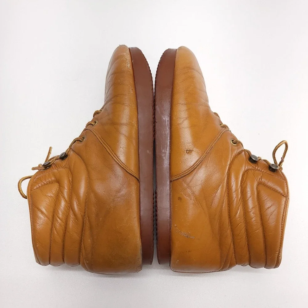 Vintage Roots Men's Leather Shoes Boots‎ 10.5 M Natural Footwear Whiskey Brown